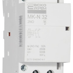 Модульний контактор Аско-Укрем MK-N 2P 32A 2NO (A0040030031)
