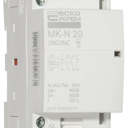 Модульний контактор Аско-Укрем MK-N 4P 20A 2NO+2NC (A0040030029)