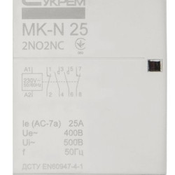 Модульний контактор Аско-Укрем MK-N 4P 25A 2NO+2NC (A0040030030)