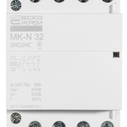 Модульний контактор Аско-Укрем MK-N 4P 32A 2NO+2NC (A0040030035)