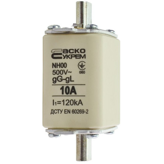 Запобіжник Аско-Укрем NH00 10A gG (A0050010007)