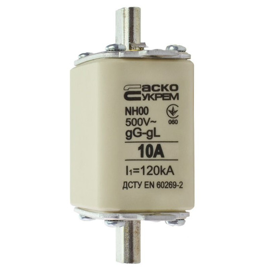 Запобіжник Аско-Укрем NH00 10A gG (A0050010007)