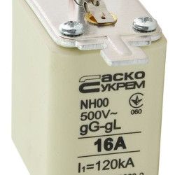 Запобіжник Аско-Укрем NH00 16A gG (A0050010008)