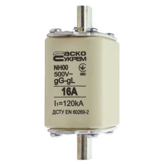 Запобіжник Аско-Укрем NH00 16A gG (A0050010008)