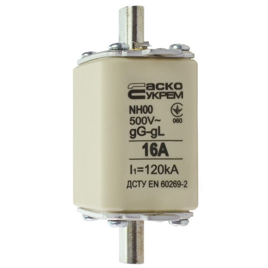 Запобіжник Аско-Укрем NH00 16A gG (A0050010008)