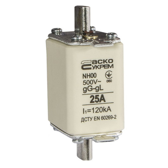 Запобіжник Аско-Укрем NH00 25A gG (A0050010009)