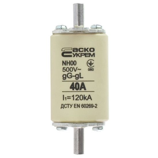 Запобіжник Аско-Укрем NH00 40A gG (A0050010011)