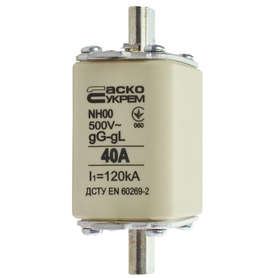Запобіжник Аско-Укрем NH00 40A gG (A0050010011)