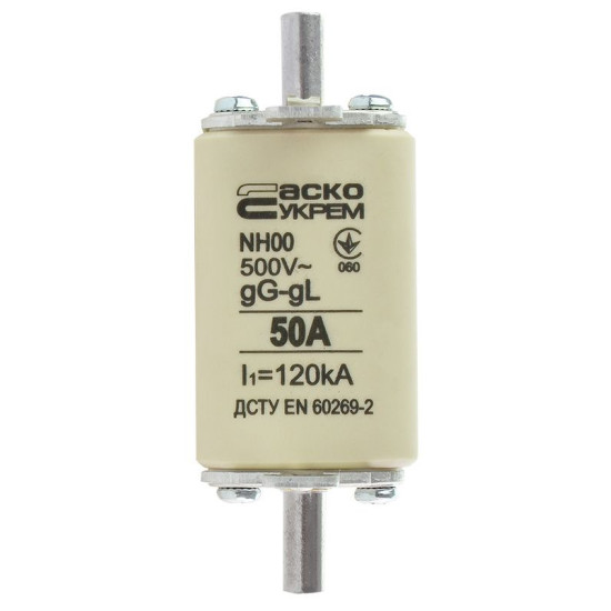 Запобіжник Аско-Укрем NH00 50A gG (A0050010012)