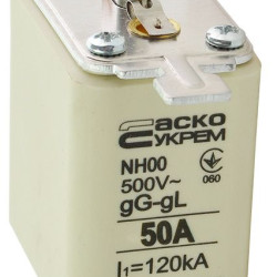 Запобіжник Аско-Укрем NH00 50A gG (A0050010012)
