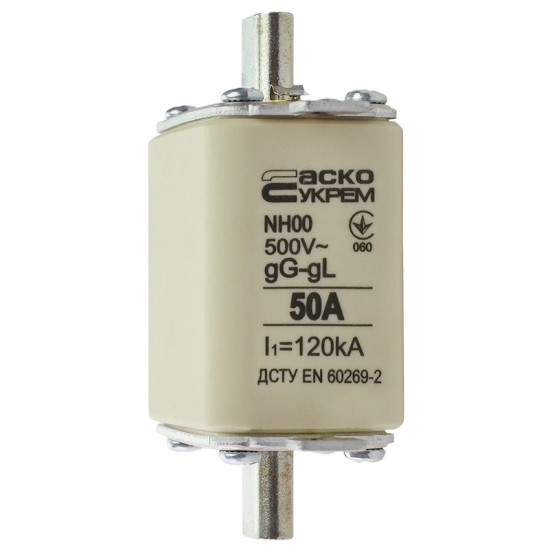 Запобіжник Аско-Укрем NH00 50A gG (A0050010012)
