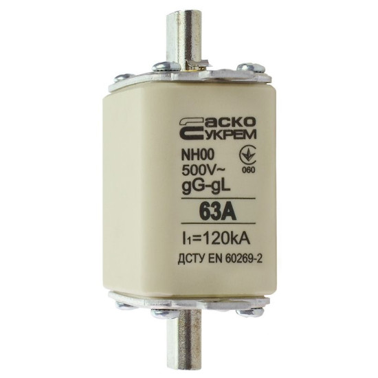 Запобіжник Аско-Укрем NH00 63A gG (A0050010013)