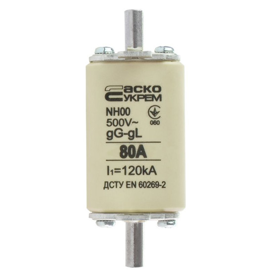 Запобіжник Аско-Укрем NH00 80A gG (A0050010014)