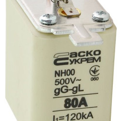 Запобіжник Аско-Укрем NH00 80A gG (A0050010014)