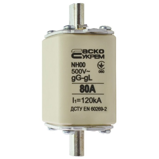 Запобіжник Аско-Укрем NH00 80A gG (A0050010014)