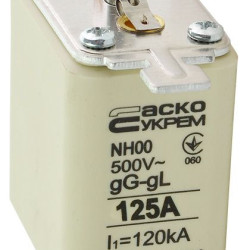 Запобіжник Аско-Укрем NH00 125A gG (A0050010016)