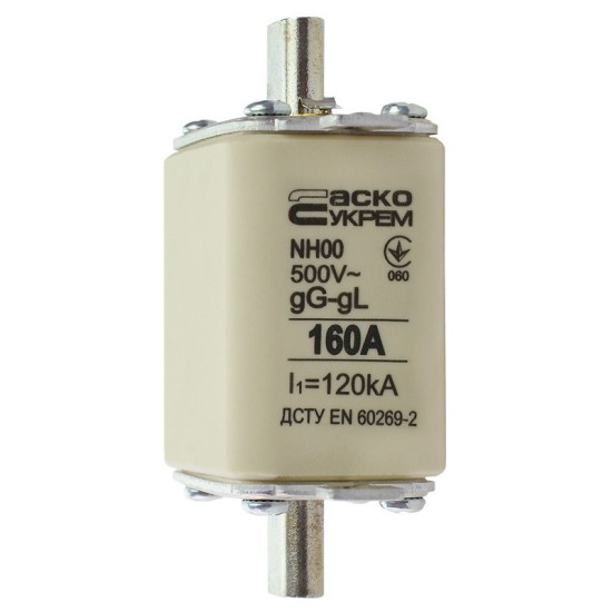 Запобіжник Аско-Укрем NH00 160A gG (A0050010017)
