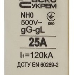 Запобіжник Аско-Укрем NH0 25A gG (A0050010018)