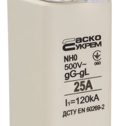 Запобіжник Аско-Укрем NH0 25A gG (A0050010018)