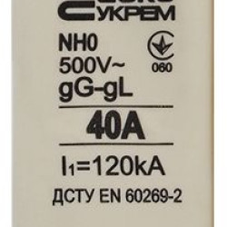 Запобіжник Аско-Укрем NH0 40A gG (A0050010020)