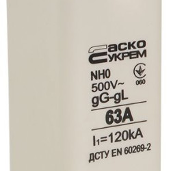 Запобіжник Аско-Укрем NH0 63A gG (A0050010022)