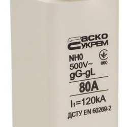 Запобіжник Аско-Укрем NH0 80A gG (A0050010023)