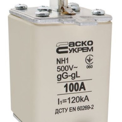 Запобіжник Аско-Укрем NH1 100A gG (A0050010028)