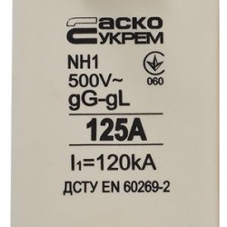 Запобіжник Аско-Укрем NH1 125A gG (A0050010029)