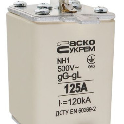 Запобіжник Аско-Укрем NH1 125A gG (A0050010029)