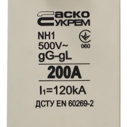Запобіжник Аско-Укрем NH1 200A gG (A0050010031)
