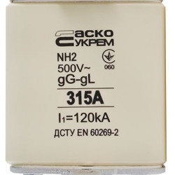 Запобіжник Аско-Укрем NH2 315A gG (A0050010036)