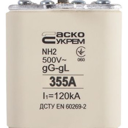 Запобіжник Аско-Укрем NH2 355A gG (A0050010044)