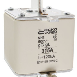 Запобіжник Аско-Укрем NH3 315A gG (A0050010038)