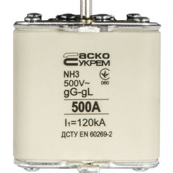 Запобіжник Аско-Укрем NH3 500A gG (A0050010040)