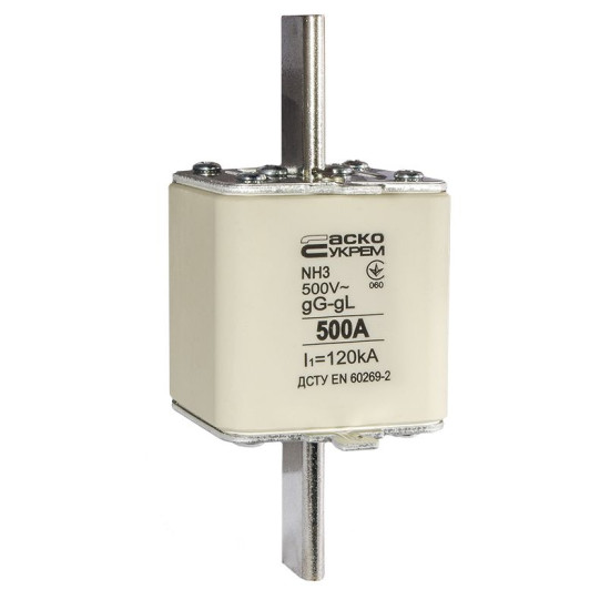 Запобіжник Аско-Укрем NH3 500A gG (A0050010040)