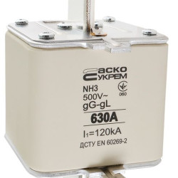 Запобіжник Аско-Укрем NH3 630A gG (A0050010041)