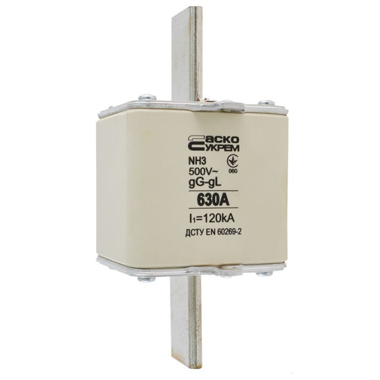 Запобіжник Аско-Укрем NH3 630A gG (A0050010041)