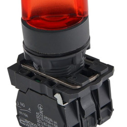 Перемикач Аско-Укрем TB5-AK124M5 (0-I) з підсвічуванням червоний (A0140010166)