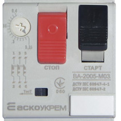 Автомат захисту двигуна Аско-Укрем ВА-2005 М03 0,25-0,40А (A0010050015)