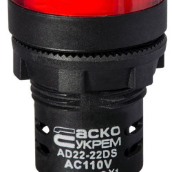 Сигнальна арматура Аско-Укрем AD22-22DS 110В АС червона (A0140030067)