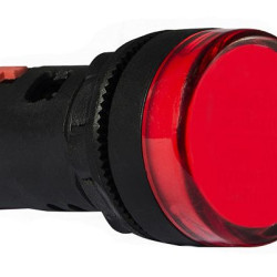 Сигнальна арматура Аско-Укрем AD22-22DS 12В AC/DC червона (A0140030163)