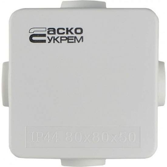 Розподільча коробка Аско-Укрем (TY-RA) 80x80x50мм (A0150170014)