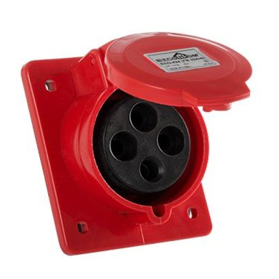 Силовий роз`єм ECOHOME ECO-424 3Р+РЕ 32А/4 (ECO016010011)