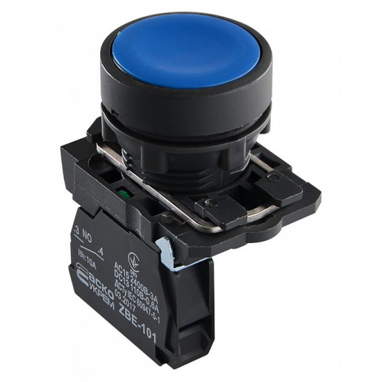 Кнопка "Старт" Аско-Укрем TB5-AA61 синя (A0140010177)