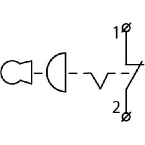 Кнопка Аско-Укрем TB5-AS142 з ключем (A0140010162)