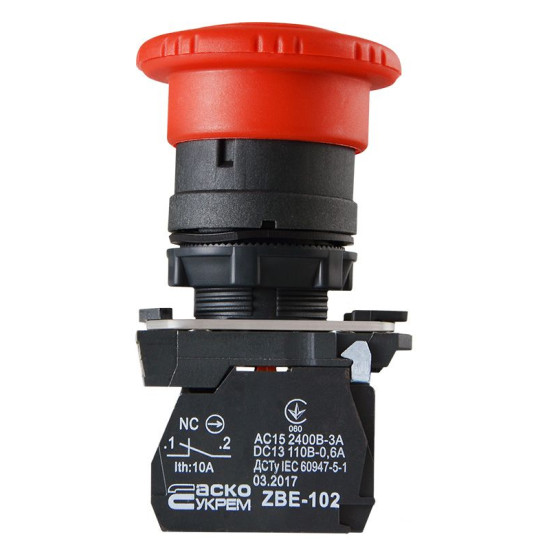 Кнопка-грибок Аско-Укрем TB5-AS542 (A0140010163)