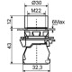 Кнопка Аско-Укрем TB5-AW33M5 з підсвічуванням зелена (A0140010173)
