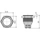 Металева кнопка Аско-Укрем TY 16-211A Scr 1NO (A0140010084)