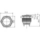 Металева кнопка Аско-Укрем TY 16-231P Pcb 1NO (A0140010087)