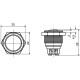 Металева кнопка Аско-Укрем TY 19-231P Pcb 1NO (A0140010107)